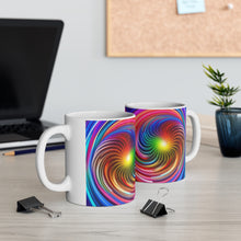 Load image into Gallery viewer, Bright Rainbow Swirls in Motion #7 Mug 11oz mug AI-Generated Artwork
