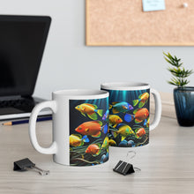 Load image into Gallery viewer, A Menagerie of a colorful Sea-life #2 Mug 11oz mug AI-Generated Artwork
