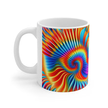 Load image into Gallery viewer, Tye Dye Swirls &amp; Ripples #6 Ceramic 11oz AI Decorative Mug
