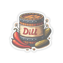 Load image into Gallery viewer, Hot Dill Pickle Barrel Vinyl Sticker, Foodie, Mouthwatering, Whimsical, Food #2
