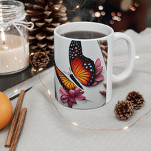 Load image into Gallery viewer, January Birth Month Colors Fairies &amp; Butterflies #1 Mug 11oz mug AI-Generated Artwork
