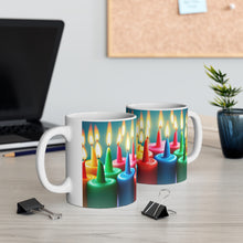 Load image into Gallery viewer, Happy Birthday Candles #6 Ceramic 11oz Mug AI-Generated Artwork
