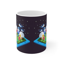 Load image into Gallery viewer, Lunar Full Moon Mushroom Planet Fantasy Air #4 Ceramic Mug 11oz AI Generated Artwork
