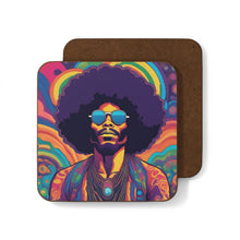 Load image into Gallery viewer, Retro 60&#39;s Psychedelic #38 Hardboard Back AI-Enhanced Beverage Coasters
