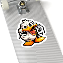 Load image into Gallery viewer, Funny Angry Stubborn Duck Vinyl Stickers, Laptop, Journal, Whimsical, Humor #4
