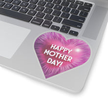 Load image into Gallery viewer, Happy Mother&#39;s Day Heart Shaped Vinyl Stickers, Laptop, Diary, Journal #3
