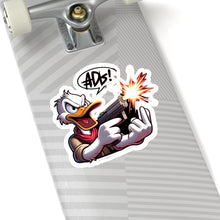 Load image into Gallery viewer, Funny Angry Stubborn Duck Vinyl Stickers, Laptop, Journal, Whimsical, Humor #2
