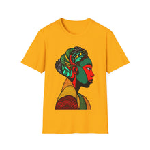 Load image into Gallery viewer, Color of Africa Tribal Face Paint #8 Unisex Softstyle Short Sleeve Crewneck T-Shirt
