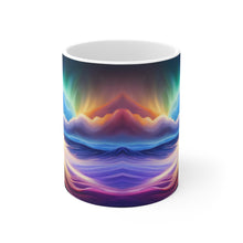 Load image into Gallery viewer, Beautiful Owl Standing in a Sea of Colors #7 Mug 11oz mug AI-Generated Artwork
