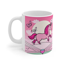 Load image into Gallery viewer, I Dream of Unicorns &amp; Butterflies #23 Ceramic 11oz AI Decorative Coffee Mug
