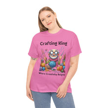 Load image into Gallery viewer, Crafting King: Where Creativity Reigns, Knitting 100% Cotton Classic T-shirt
