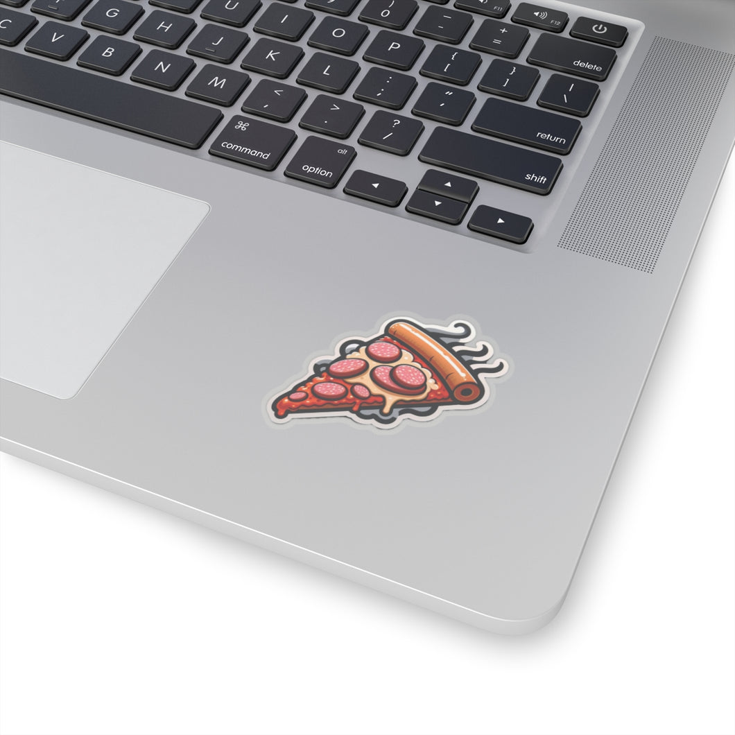 Pizza Slice Foodie Vinyl Stickers, Funny, Laptop, Water Bottle, Journal, #19