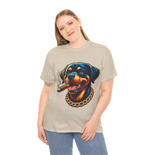 Load image into Gallery viewer, Muse Wearable The Dog Life Rottweiler Cigar Gold Chain Unisex Crewneck T-Shirt
