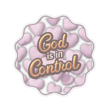 Load image into Gallery viewer, Empower yourself God is In Control Vinyl Stickers, Laptop, Diary, Journal #1
