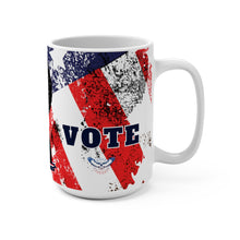 Load image into Gallery viewer, VOTE Election Silhouette, Civic Engagement Straw Ceramic Coffee Mug 15oz
