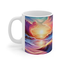 Load image into Gallery viewer, Pastel Sea-life Sunset #7 Ceramic Mug 11oz mug AI-Generated Artwork
