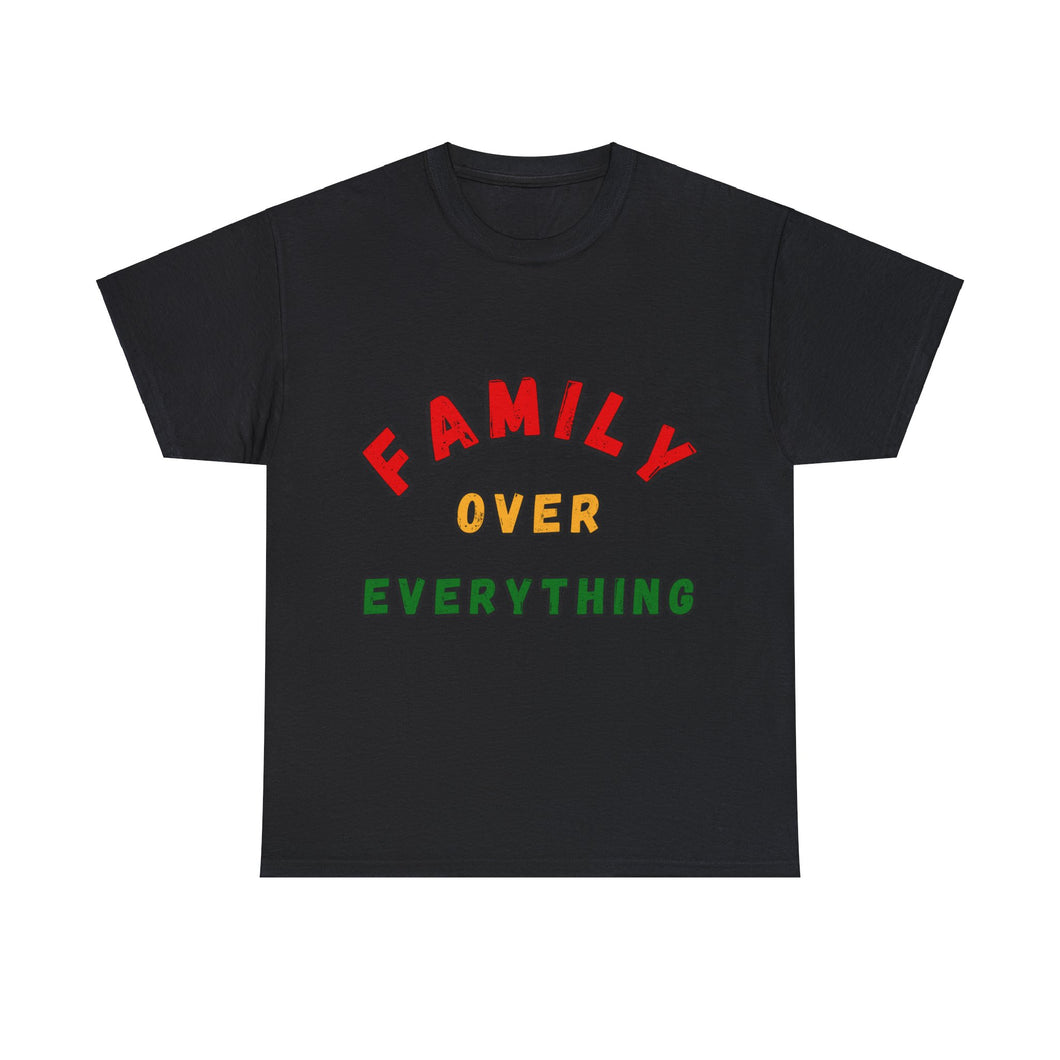 Muse Wearable Afrocentric Family Over Everything Unisex Cotton Crewneck T-Shirt