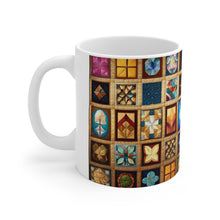 Load image into Gallery viewer, Vintage Quilted Patterns #1 Mug 11oz mug AI-Generated Artwork
