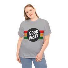 Load image into Gallery viewer, Muse Wearable Sports Good Vibes Unisex Heavy Cotton Crewneck T-Shirt
