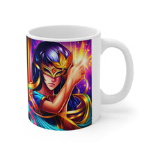 Load image into Gallery viewer, Mardi Gras Mask Ribbon #2 Mug  AI-Generated Artwork 11oz mug
