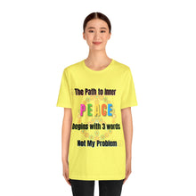 Load image into Gallery viewer, The Path to Inner Peace Unisex Bella Canvas Jersey Short Sleeve T-shirt
