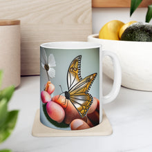 Load image into Gallery viewer, April Diamond Birth Month Colors Fairies &amp; Butterflies #3 Mug 11oz mug AI-Generated Artwork
