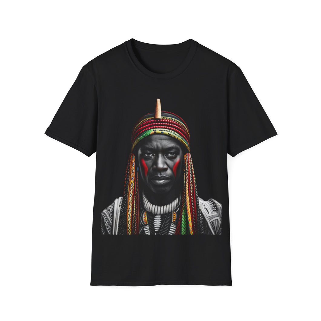 Colors of Africa Warrior King #2 Unisex Softstyle Short Sleeve Crewneck T-Shirt