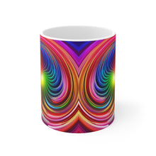 Load image into Gallery viewer, Bright Rainbow Swirls in Motion #7 Mug 11oz mug AI-Generated Artwork
