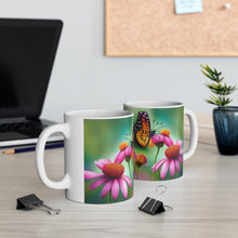 Load image into Gallery viewer, October Tourmaline Birth Month Colors Fairies &amp; Butterflies #4 Mug 11oz mug AI-Generated Artwork
