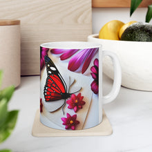 Load image into Gallery viewer, Colorful Monarch Butterflies #8 Mug 11oz mug AI-Generated Artwork
