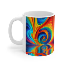 Load image into Gallery viewer, Tye Dye Swirls &amp; Ripples #8 Ceramic 11oz AI Decorative Mug
