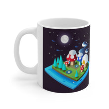 Load image into Gallery viewer, Lunar Full Moon Mushroom Planet Fantasy Air #4 Ceramic Mug 11oz AI Generated Artwork
