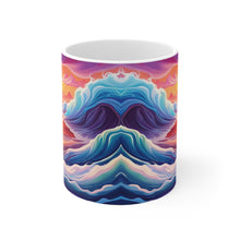 Load image into Gallery viewer, Pastel Sea-life Sunset #8 Ceramic Mug 11oz mug AI-Generated Artwork
