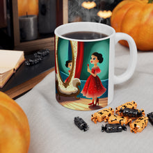 Load image into Gallery viewer, Playing Dress up Just Like Mommie #10 Mug 11oz mug AI-Generated Artwork
