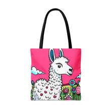 Load image into Gallery viewer, Field of a Llama #6 Tote Bag AI Artwork 100% Polyester
