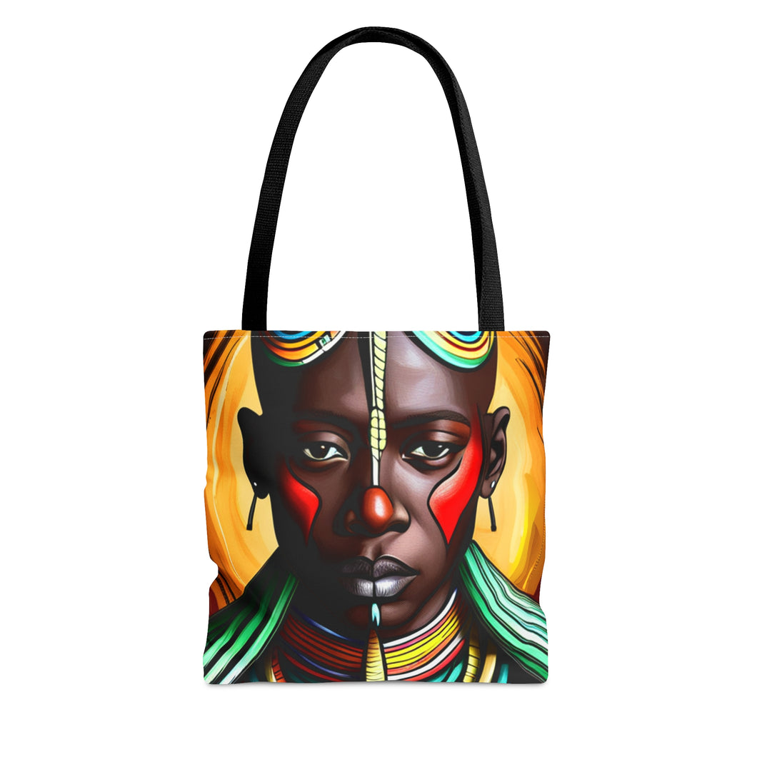 Color of Africa #2 Tote Bag AI Artwork 100% Polyester