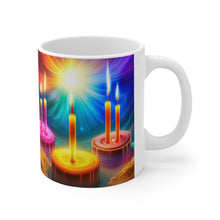 Load image into Gallery viewer, Happy Birthday Candles #15 Ceramic 11oz Mug AI-Generated Artwork
