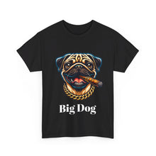 Load image into Gallery viewer, Big Dig Pug Shirt, The Dog Life Pug Cigar Gold Chain Unisex Crewneck T-Shirt
