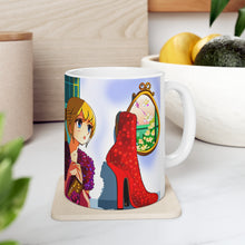 Load image into Gallery viewer, Playing Dress up Just Like Mommie #6 Mug 11oz mug AI-Generated Artwork
