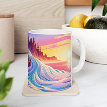 Load image into Gallery viewer, Pastel Sea-life Sunset #18 Ceramic Mug 11oz mug AI-Generated Artwork
