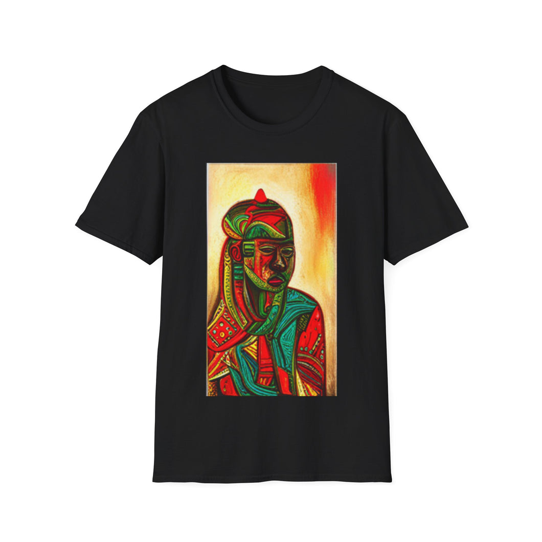 Colors of Africa Warrior King #10 Unisex Softstyle Short Sleeve Crewneck T-Shirt