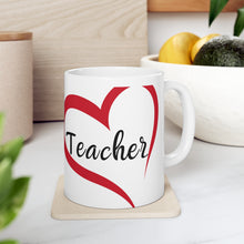 Load image into Gallery viewer, From the Heart TEACHER Game Ceramic Mug 11oz
