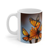 Load image into Gallery viewer, November Topaz Birth Month Colors Fairies &amp; Butterflies #3 Mug 11oz mug AI-Generated Artwork
