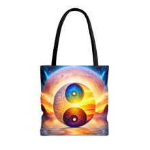 Load image into Gallery viewer, Ying Infinite Beauty Moon Light  Fusion of Colors #3 Tote Bag AI Artwork 100% Polyester
