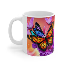 Load image into Gallery viewer, Colorful Monarch Butterflies #3 Mug 11oz mug AI-Generated Artwork
