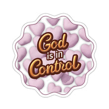 Load image into Gallery viewer, Empower yourself God is In Control Vinyl Stickers, Laptop, Diary, Journal #1
