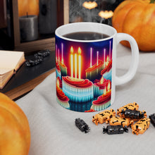 Load image into Gallery viewer, Happy Birthday Candles #18 Ceramic 11oz Mug AI-Generated Artwork
