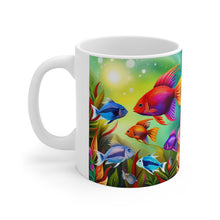 Load image into Gallery viewer, A Menagerie of a colorful Sea-life #3 Mug 11oz mug AI-Generated Artwork
