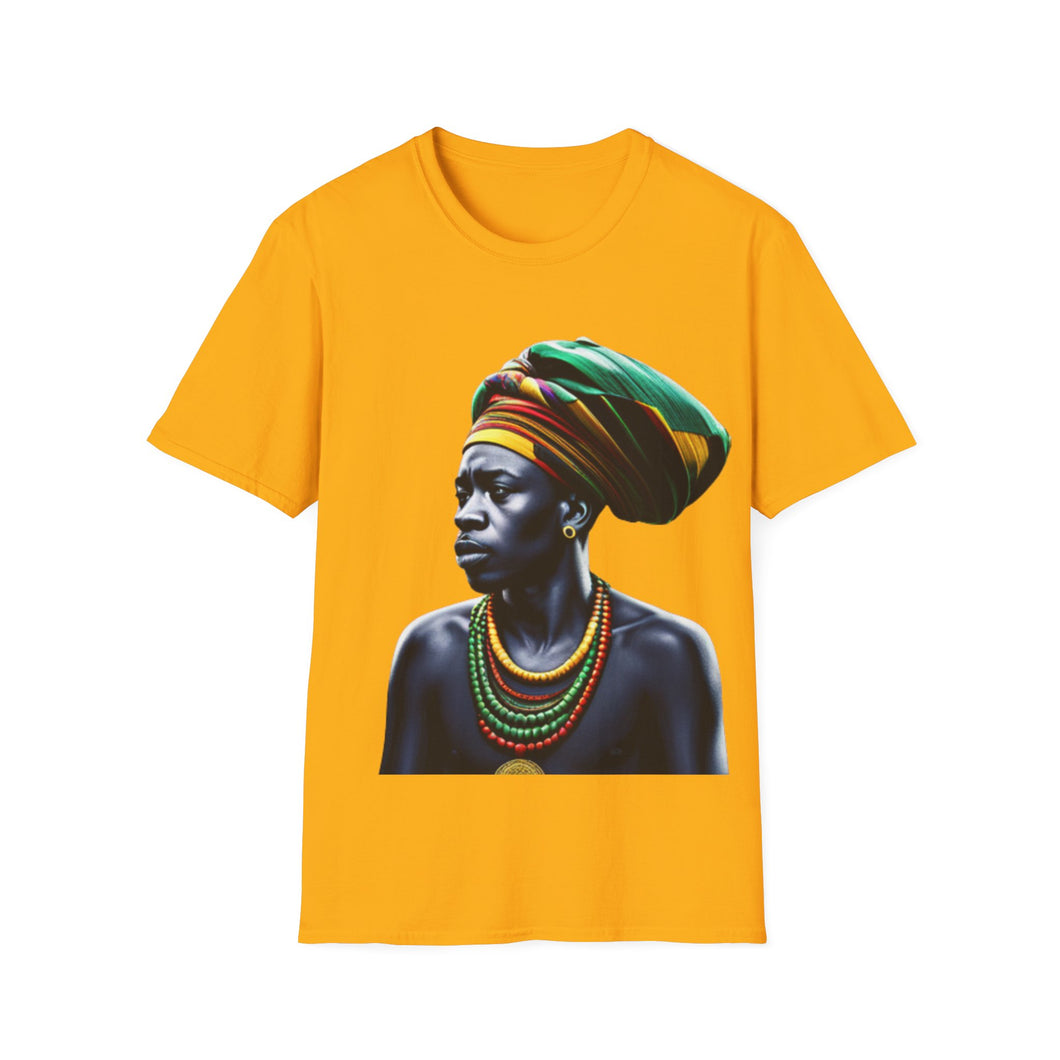 Colors of Africa Warrior King #8 Unisex Softstyle Short Sleeve Crewneck T-Shirt