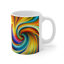 Load image into Gallery viewer, Tye Dye Swirls &amp; Ripples #7 Ceramic 11oz AI Decorative Mug
